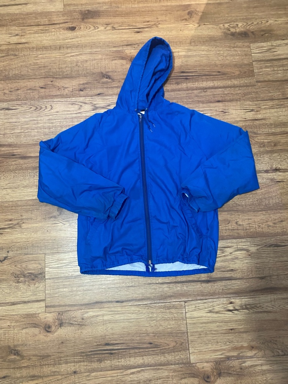 Men's Hooded Lightweight Windbreaker Jacket in Blue